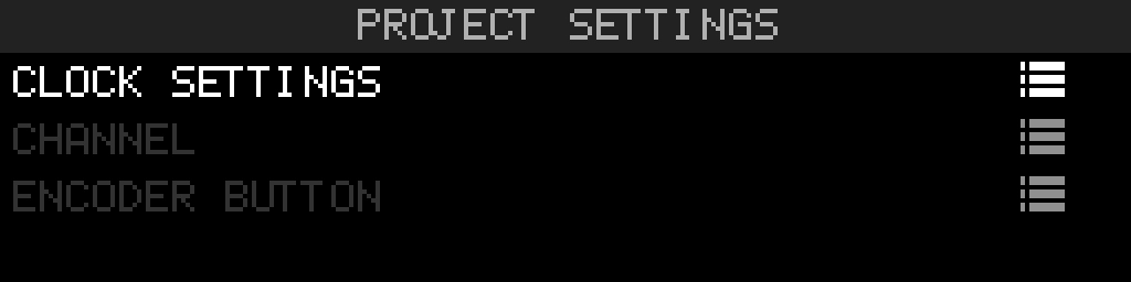 Project Settings