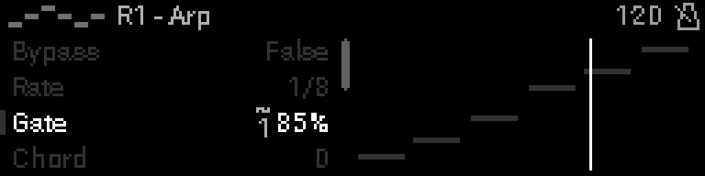 LFO badge on device parameter