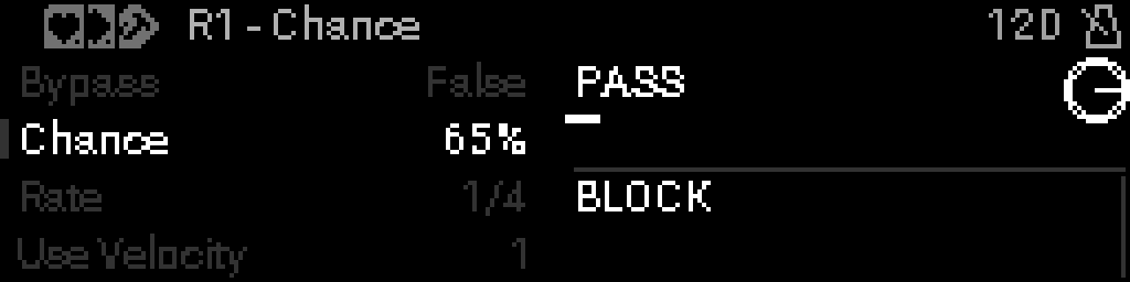 Chance parameters