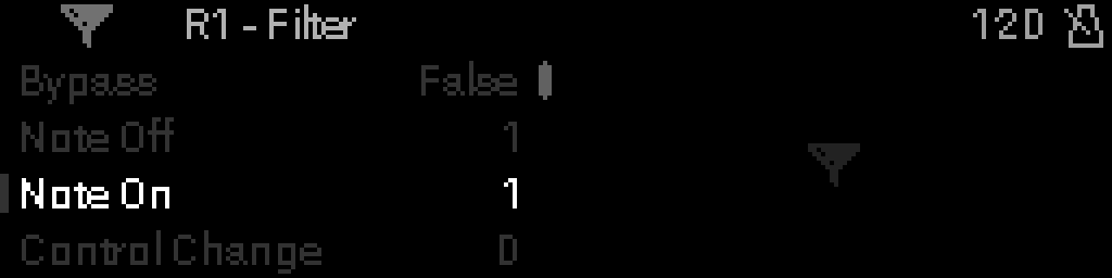 Filter parameters