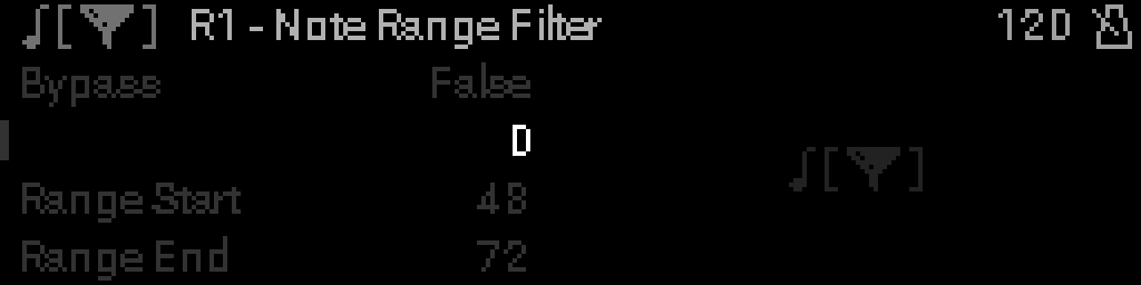 Note Range Filter parameters