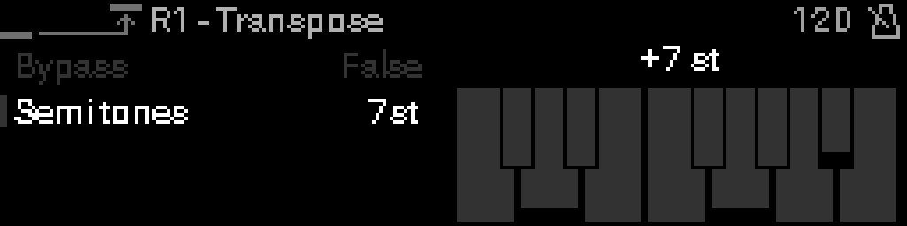 Transpose parameters