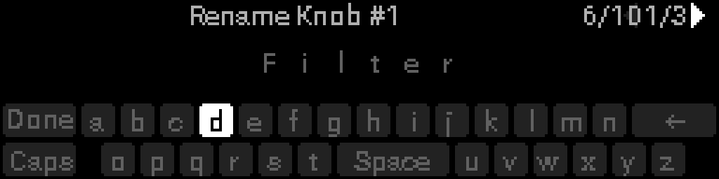 Keyboard — letters page