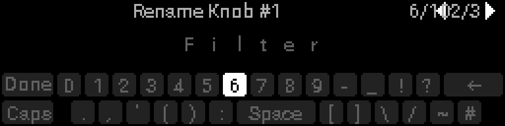 Keyboard — symbols page
