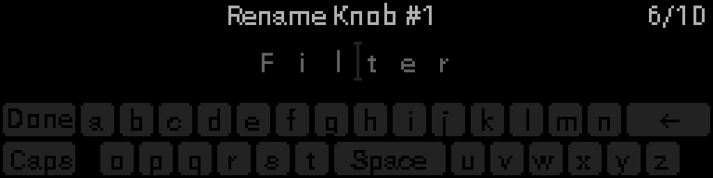 Name editor — normal mode