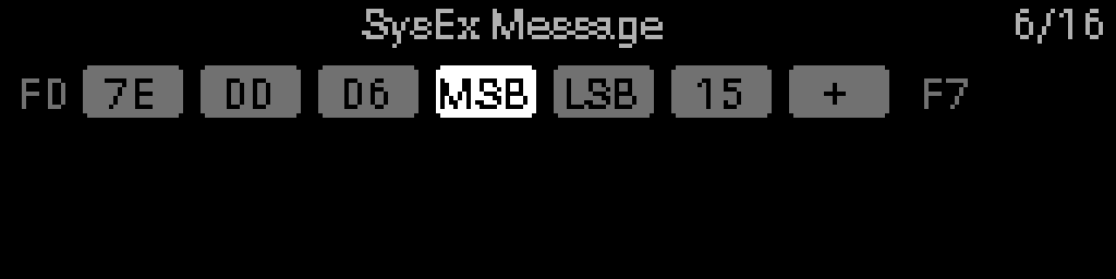 SysEx editor — browse