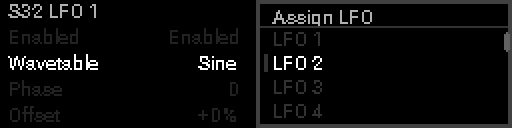 Assign LFO to LFO frequency