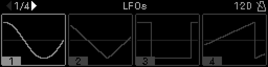 LFO grid — page 1