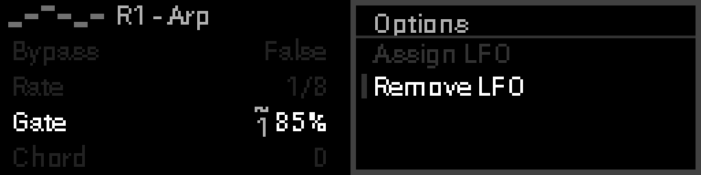 Remove LFO from device parameter