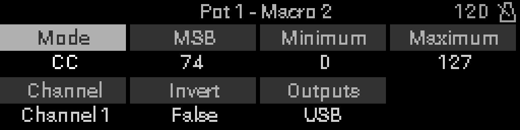 Macro grid — row 2, CC mode