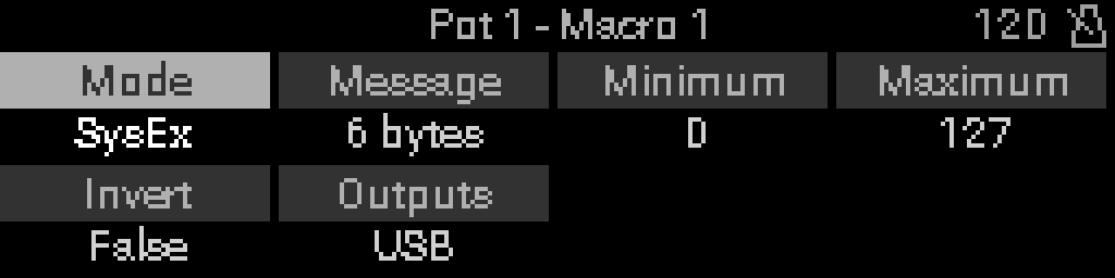 SysEx macro