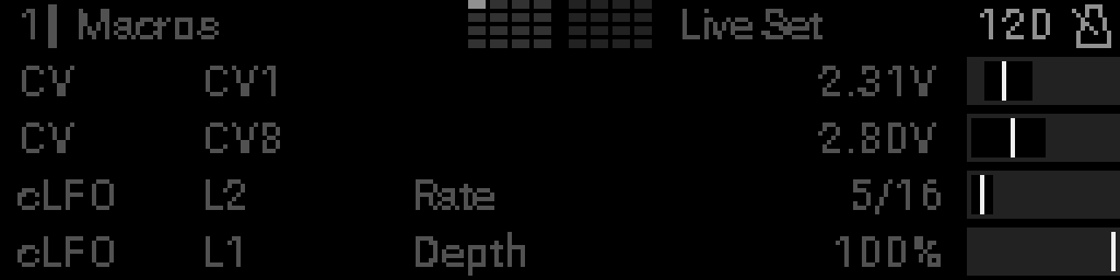 CV16 macro rows on Perform