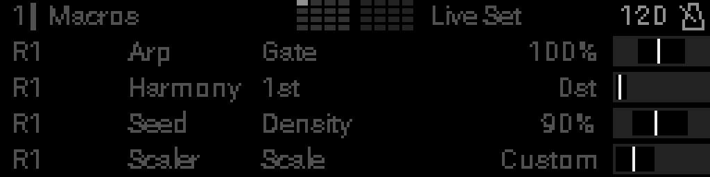 Device parameter macro rows on Perform