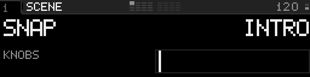 Snapshot knob packed on Perform