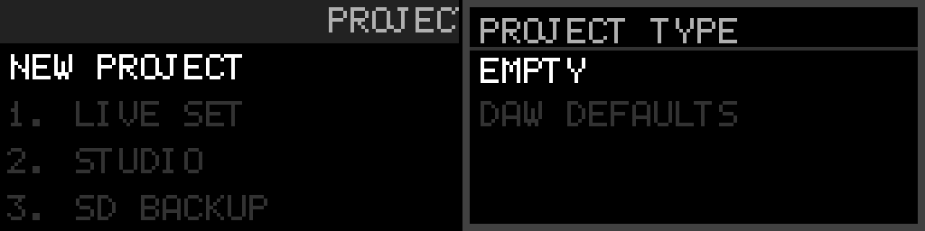 New project type